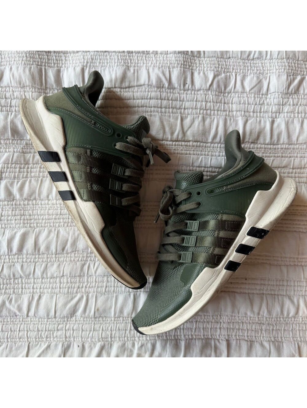 Adidas EQT Support ADV Olive Green Sneakers Women's 9 CP9689 Running Shoes